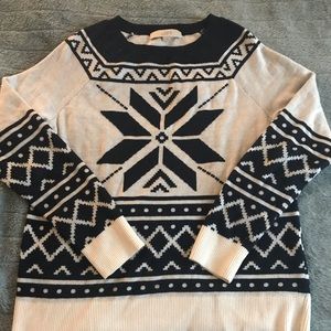 LOFT snowflake sweater